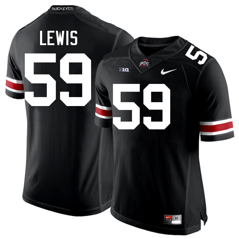 Tyquan Lewis Ohio State Buckeyes Jersey College Football Uniforms-Black